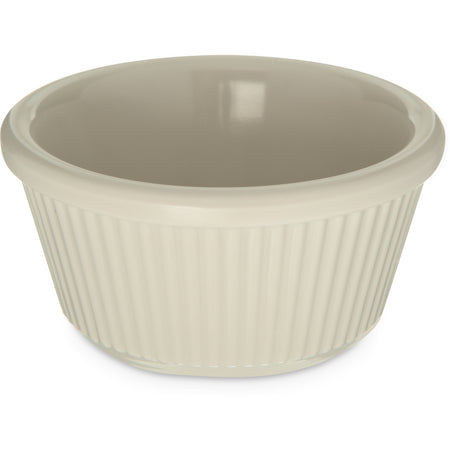 Carlisle S282-842 3 oz Bone Melamine Smooth Ramekin - Cash & Carry (12/st)
