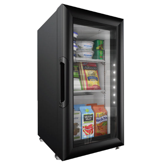 Omcan 45800 1.54cu.ft. / 42L 14" Swing Glass Door Countertop Elite Refrigeration