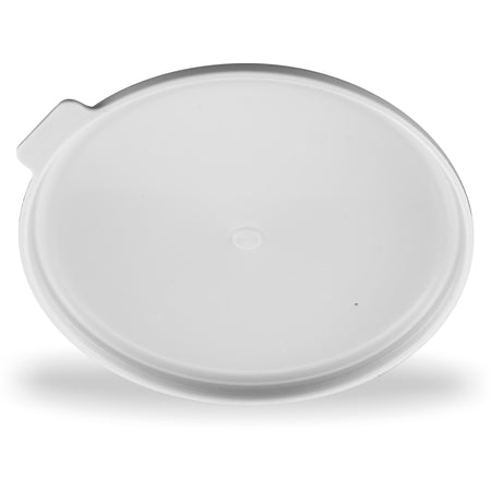 Carlisle DX3000RL 5.25" Gray Flat Polypropylene Turnbury Mug & Bowl Reusable Lid (250/cs)