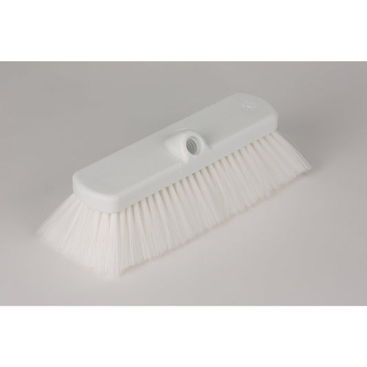 Carlisle 41278EC02 10" White Color Coded Flo-Thru Wall & Equipment Brush