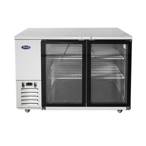 Atosa MBB59GGR 59" Double Glass Door Back Bar Cooler