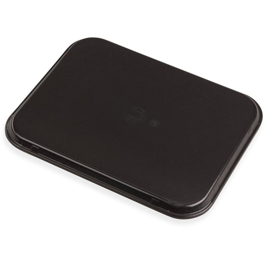 Carlisle DXSMC1418NSQ44 14" x 18" Graphite Grey Fiberglass Glasteel Quarry Non-Skid Tray