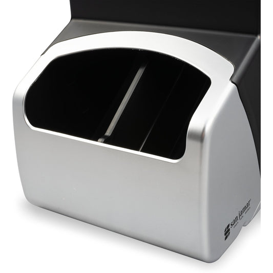 San Jamar MODBFD 10.25" x 13.25" x 18.25" Black Stainless Steel Modular Bulk FIFO Dispenser