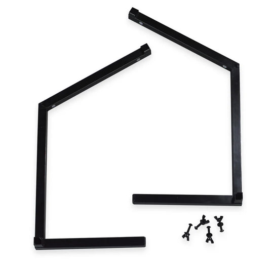 Carlisle 984803 Black Standard Sneeze Guard Legs, Single-Sided