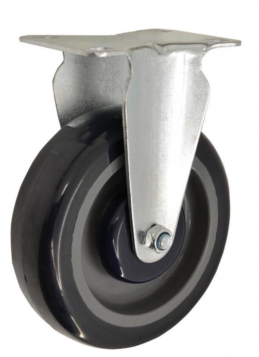 Omcan 43568 Fixed Wheels for 13118, 23731, and 31277 Solid Top Stock Carts
