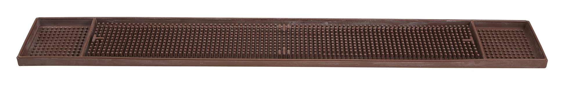 Winco BM-327B 27" x 3-1/4" Brown Bar Mat