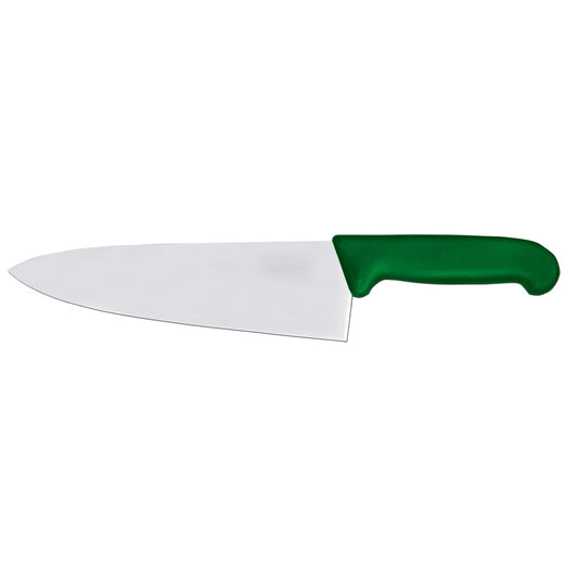 Omcan 23875 8-inch Medium Cook Knife with Green Super Fiber Handle
