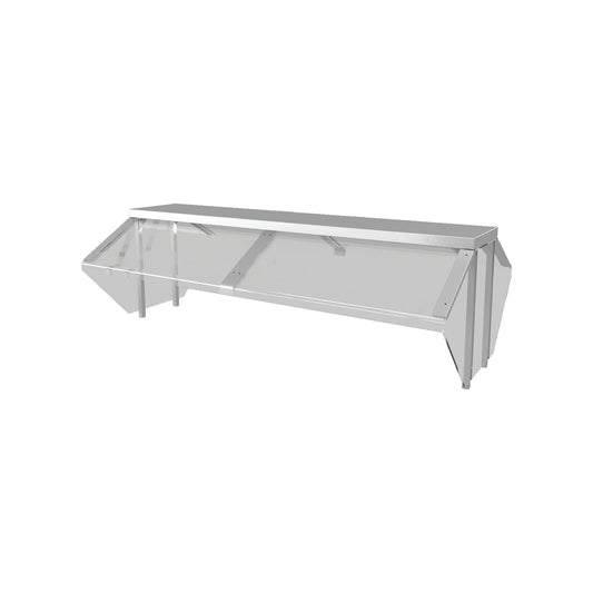 Dinex DXPBDDL2 2-Well DineXpress Double-Sided Buffet Guard with Lights