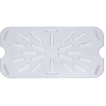 Carlisle 3069507 1/4 Size Clear Polycarbonate StorPlus Food Pan Drain Grate