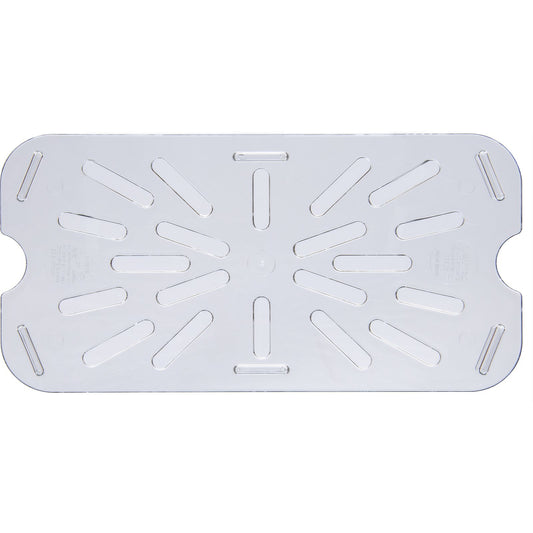 Carlisle 3069507 1/4 Size Clear Polycarbonate StorPlus Food Pan Drain Grate