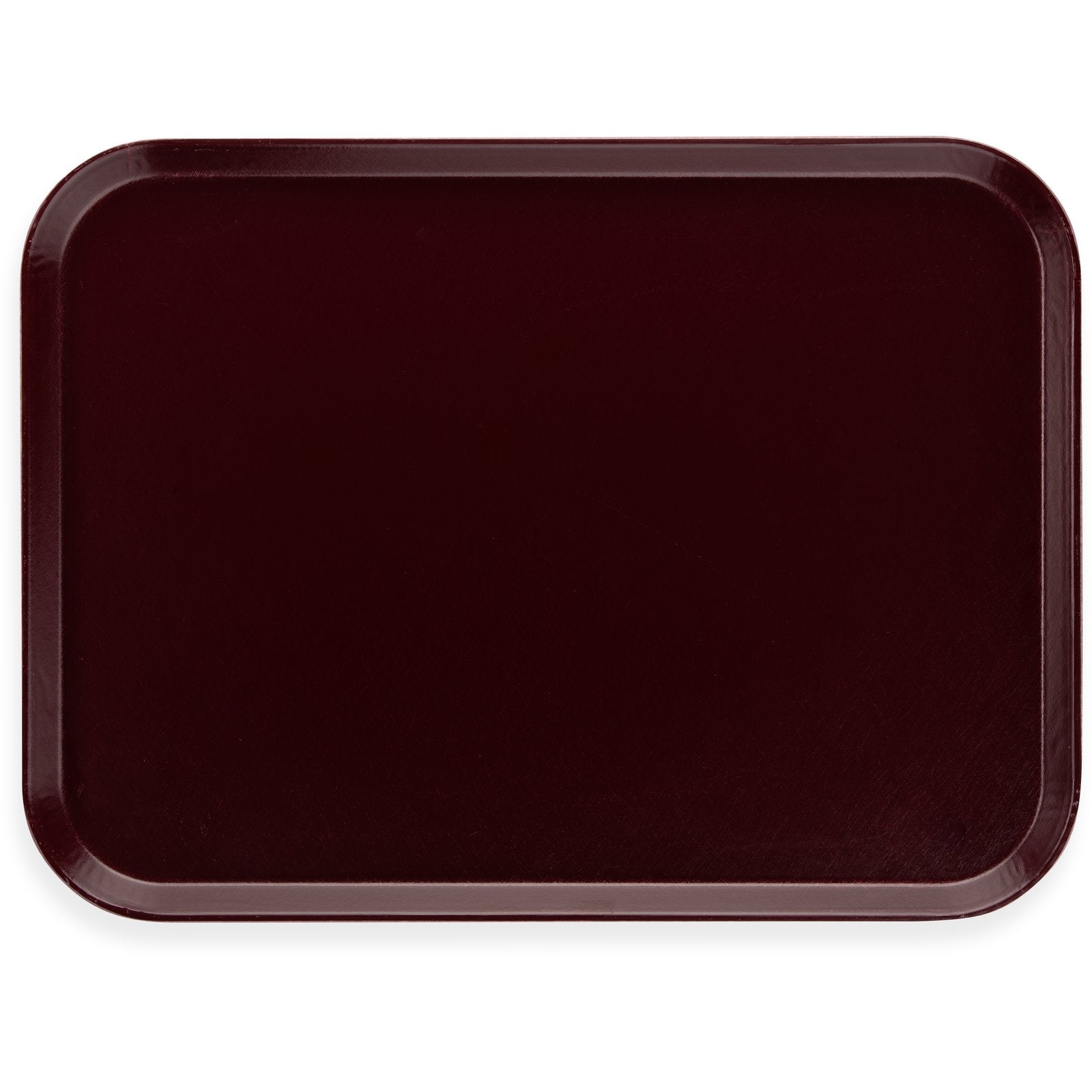 Dinex DX1089M61 15" x 20" Burgundy Flat Glasteel Tray