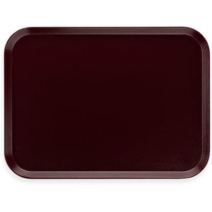 Dinex DX1089M61 15" x 20" Burgundy Flat Glasteel Tray
