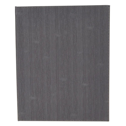 Winco LMD-814GY Gray Two-Views Menu Cover For 8-1/2 X 14" Inserts