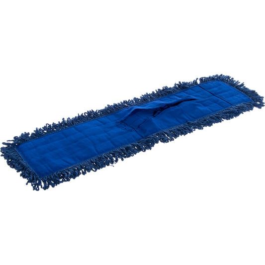 Carlisle 364882414 5" x 24" Blue Launderable Dust Mop