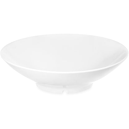 Carlisle ARR24002 46 oz White Melamine Shallow Open Vegetable Bowl