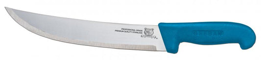 Omcan 12268 12-inch Steak Knife with Blue Polypropylene Handle