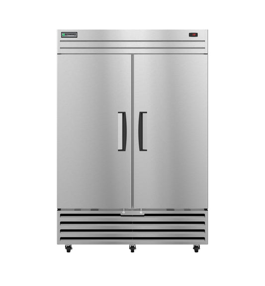 Hoshizaki EF2A-FS Two Section Full Stainless Door with Lock Upright Freezer