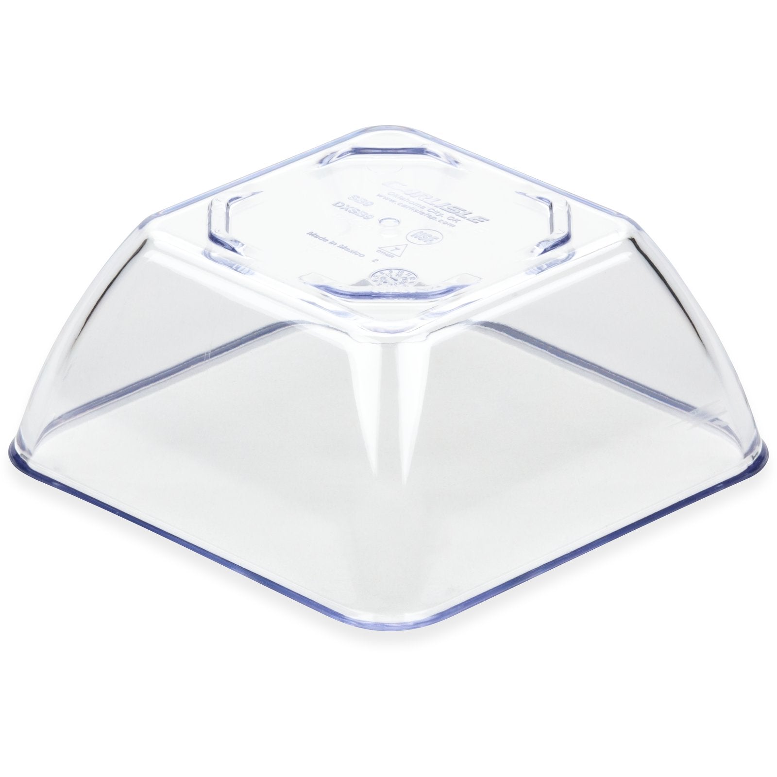 Dinex DXSB907 9 oz Clear Square SAN Bowl (48/cs)