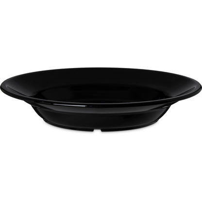 Carlisle PCD31203 12 oz Black Polycarbonate Soup Salad Broth Bowl