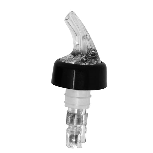 Omcan 80883 1 1/4 oz Clear Spout / Clear Tail Measured Liquor Pourer with Collar