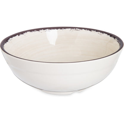 Carlisle 5400553 17 oz Sweet Cream Mingle Melamine Small Bowl