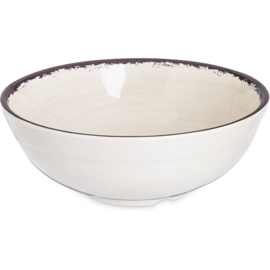 Carlisle 5400553 17 oz Sweet Cream Mingle Melamine Small Bowl
