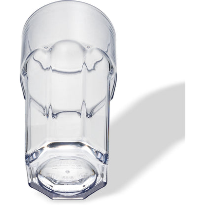 Carlisle 581807 18 oz Clear SAN Louis Tumbler