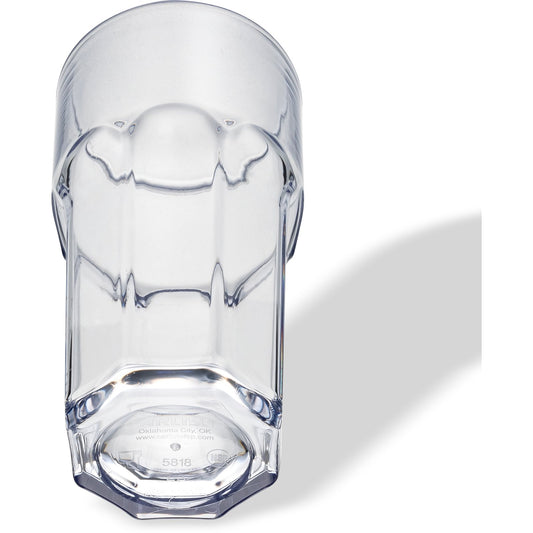 Carlisle 581807 18 oz Clear SAN Louis Tumbler