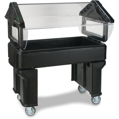 Carlisle 660503 4' x 2' x 4.2' Black Six Star Portable with Legs Only