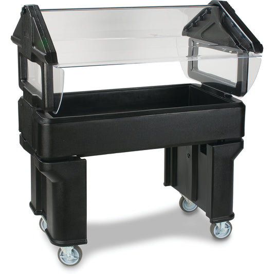 Carlisle 660503 4' x 2' x 4.2' Black Six Star Portable with Legs Only