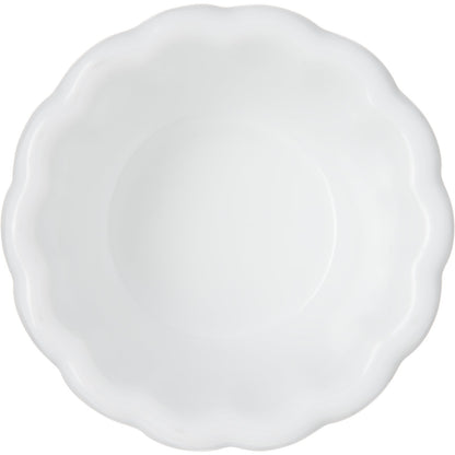 Carlisle 4394302 2 oz White Melamine Scalloped Ramekin