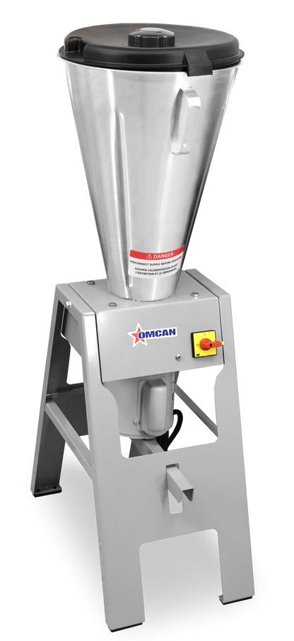 Omcan 31502 26 Qt. (25 Liter) High Performance Stainless Steel Vertical Tilting Blender