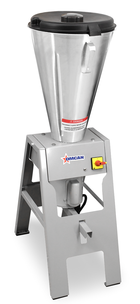 Omcan 31502 26 Qt. (25 Liter) High Performance Stainless Steel Vertical Tilting Blender