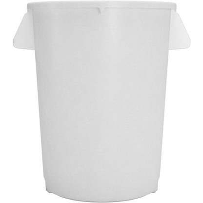 Sparta 84103202 32 Gallon White Round Polyethylene Bronco Waste Bin Trash Container