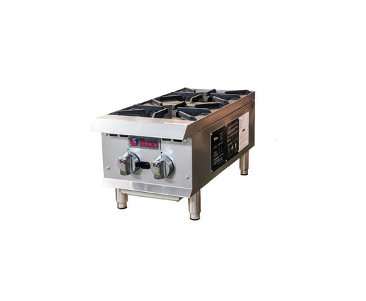 Ikon IHP-2-12 12" Gas Two Burner Hot Plate