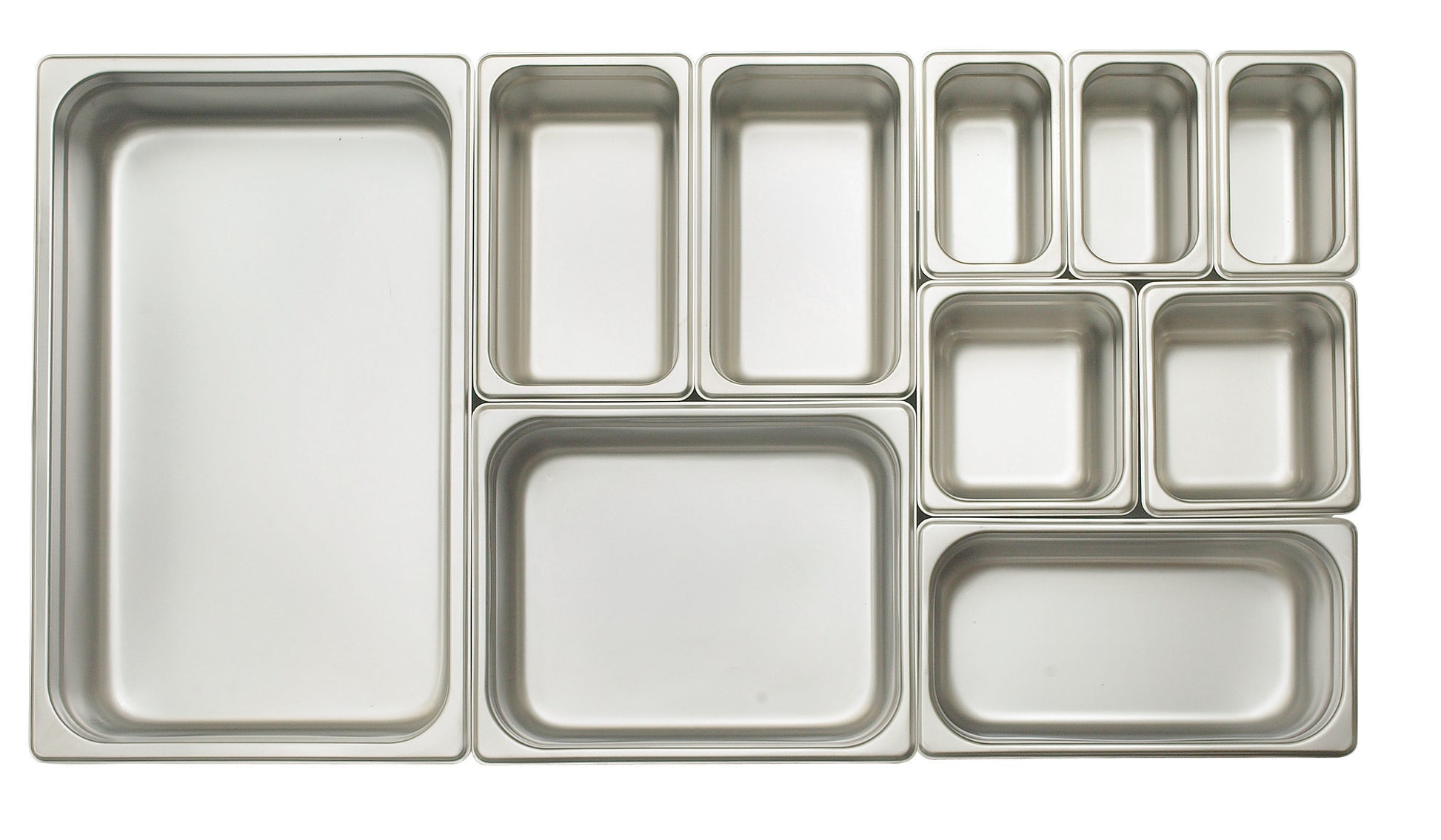 Winco SPJL-104 Full-size Stainless Steel Anti-jam Steam Pan, 4" Deep