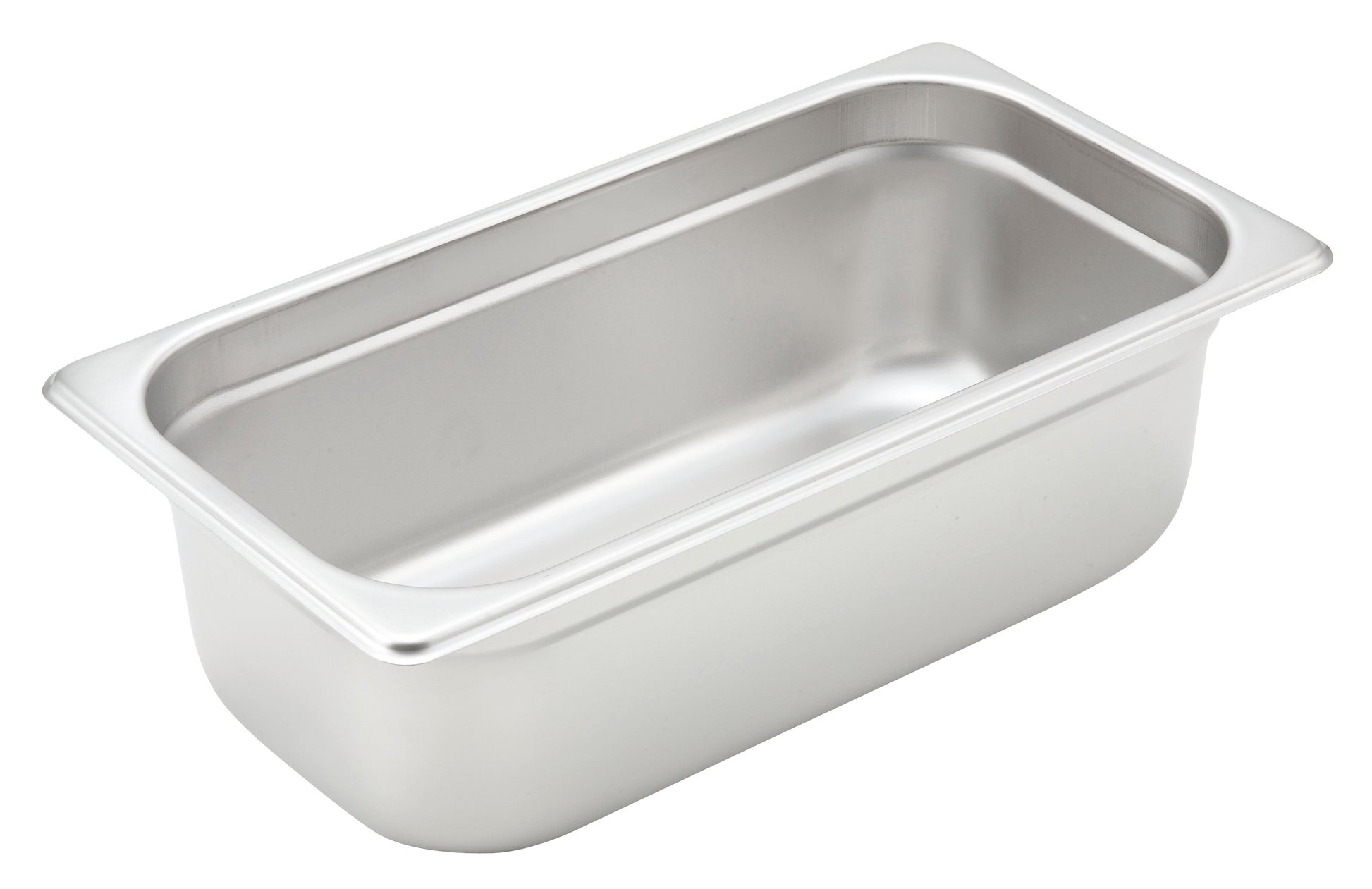 Winco SPJH-304 1/3 Size Stainless Steel Anti-jam Steam Pan, 4" Deep
