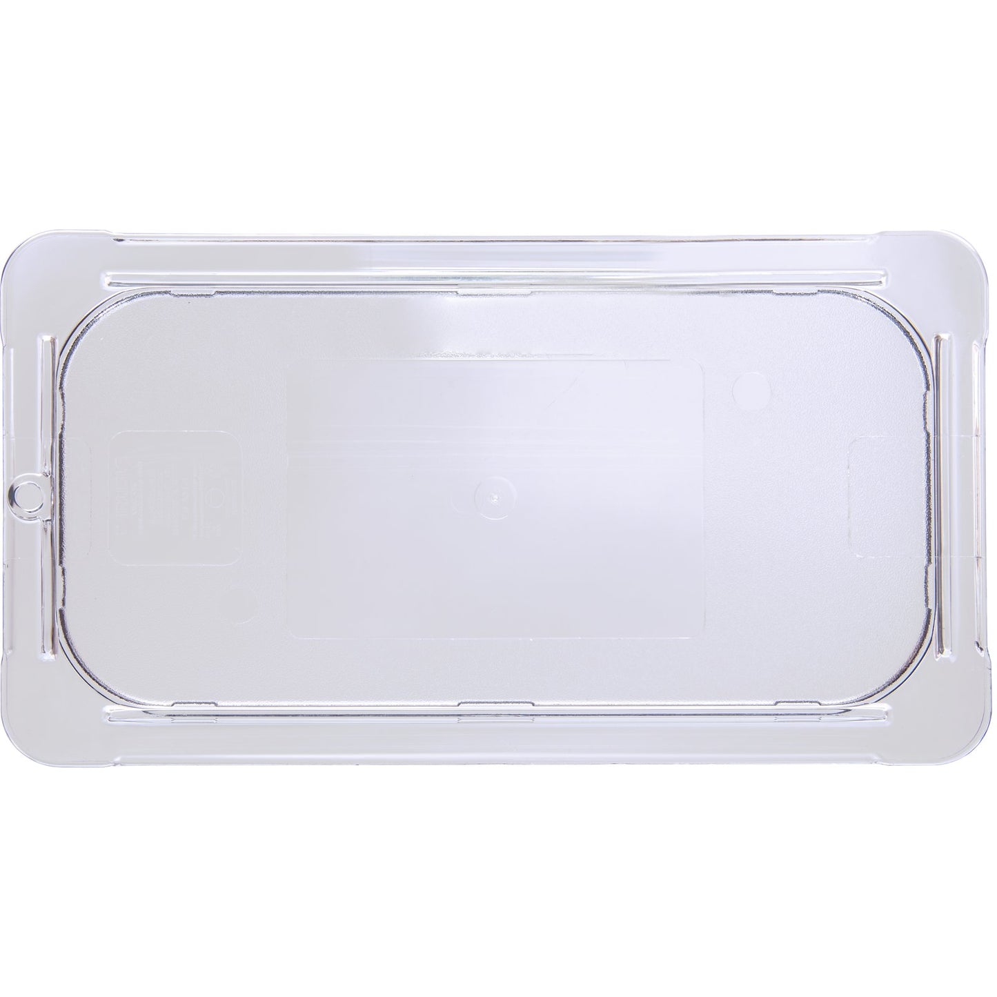 Carlisle 10276U07 1/3 Size Clear Polycarbonate StorPlus Flat Universal Lid