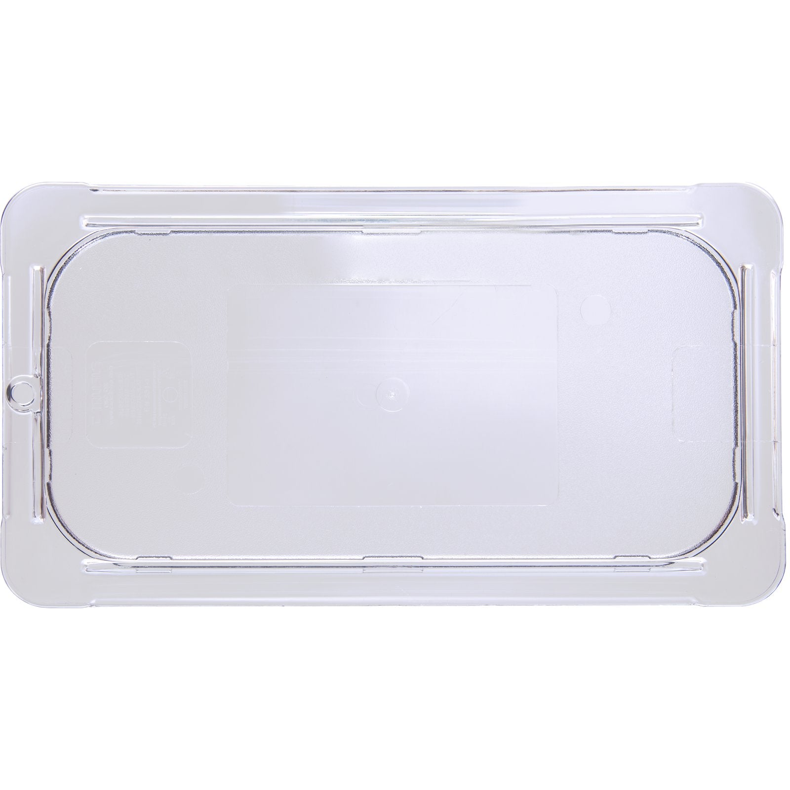 Carlisle 10276U07 1/3 Size Clear Polycarbonate StorPlus Flat Universal Lid