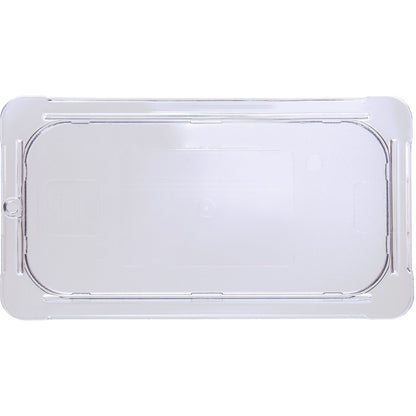 Carlisle 10276U07 1/3 Size Clear Polycarbonate StorPlus Flat Universal Lid