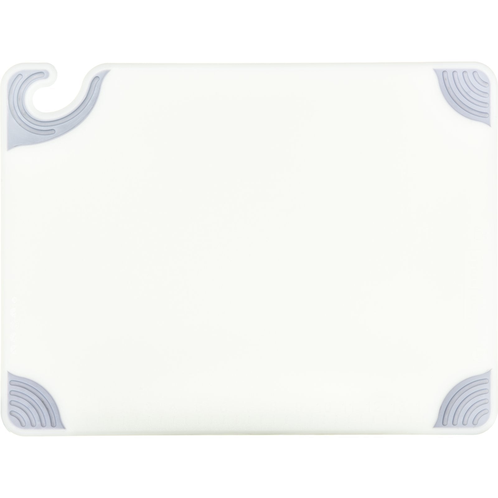 San Jamar CBG152012WH 15" x 20" x 0.5" White Saf-T-Grip Cutting Board