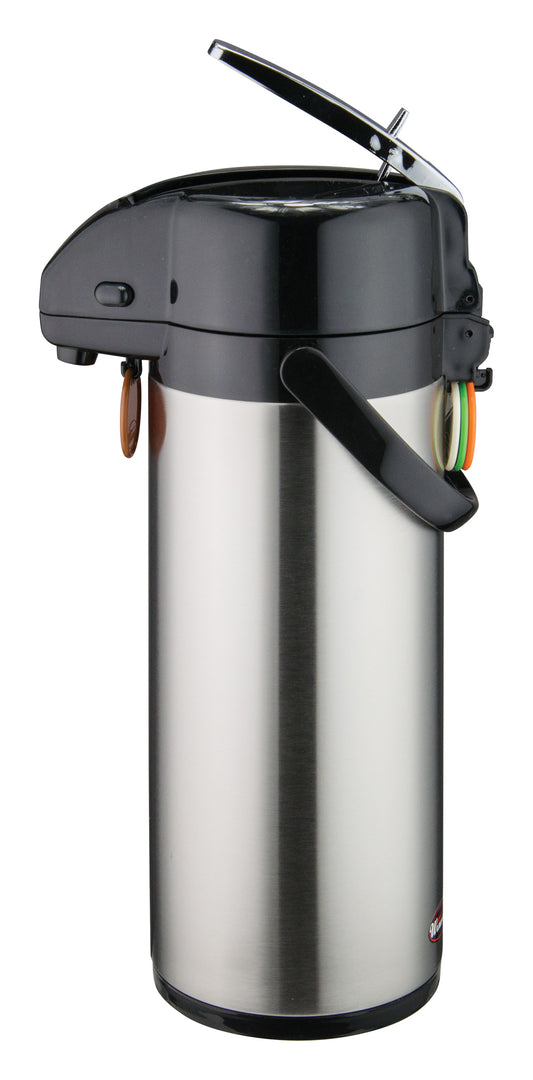 Winco APSK-730 3 L Stainless Steel Lined Airpot w/ Lever Top