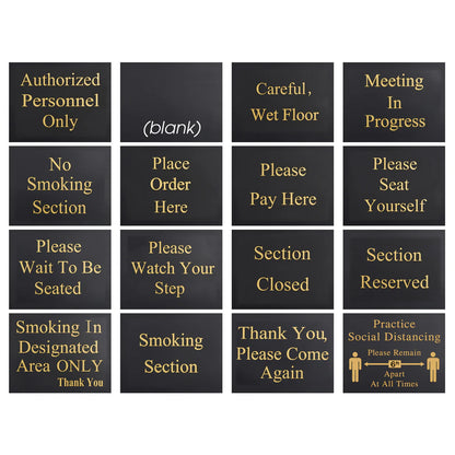 Winco HTS-60K 60" Hostess Sign w/ 15 Message Variations