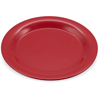Carlisle 3300205 10.5" Red Sierrus Melamine Narrow Rim Dinner Plate