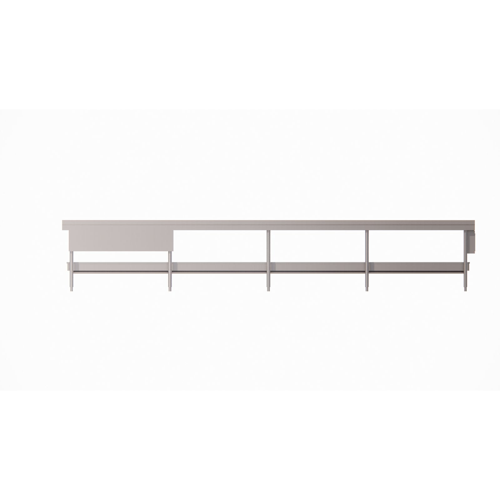 Dinex DXIESFB20 20' Stainless Steel Fabric Belt Conveyor