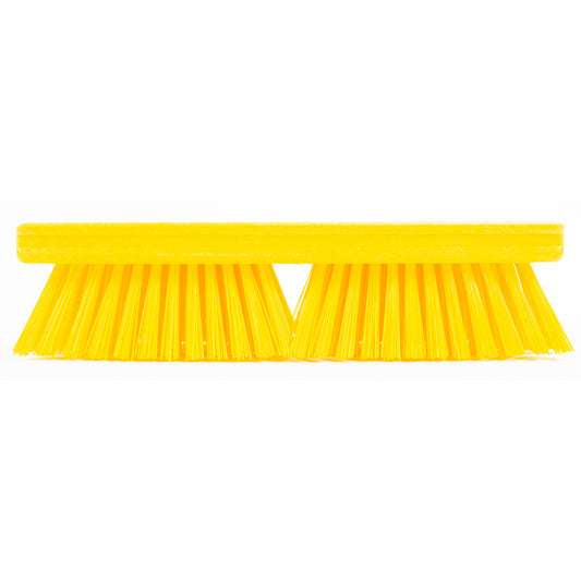 Carlisle 41722EC04 10" Yellow Sparta Color Coded Deck Scrub Brush