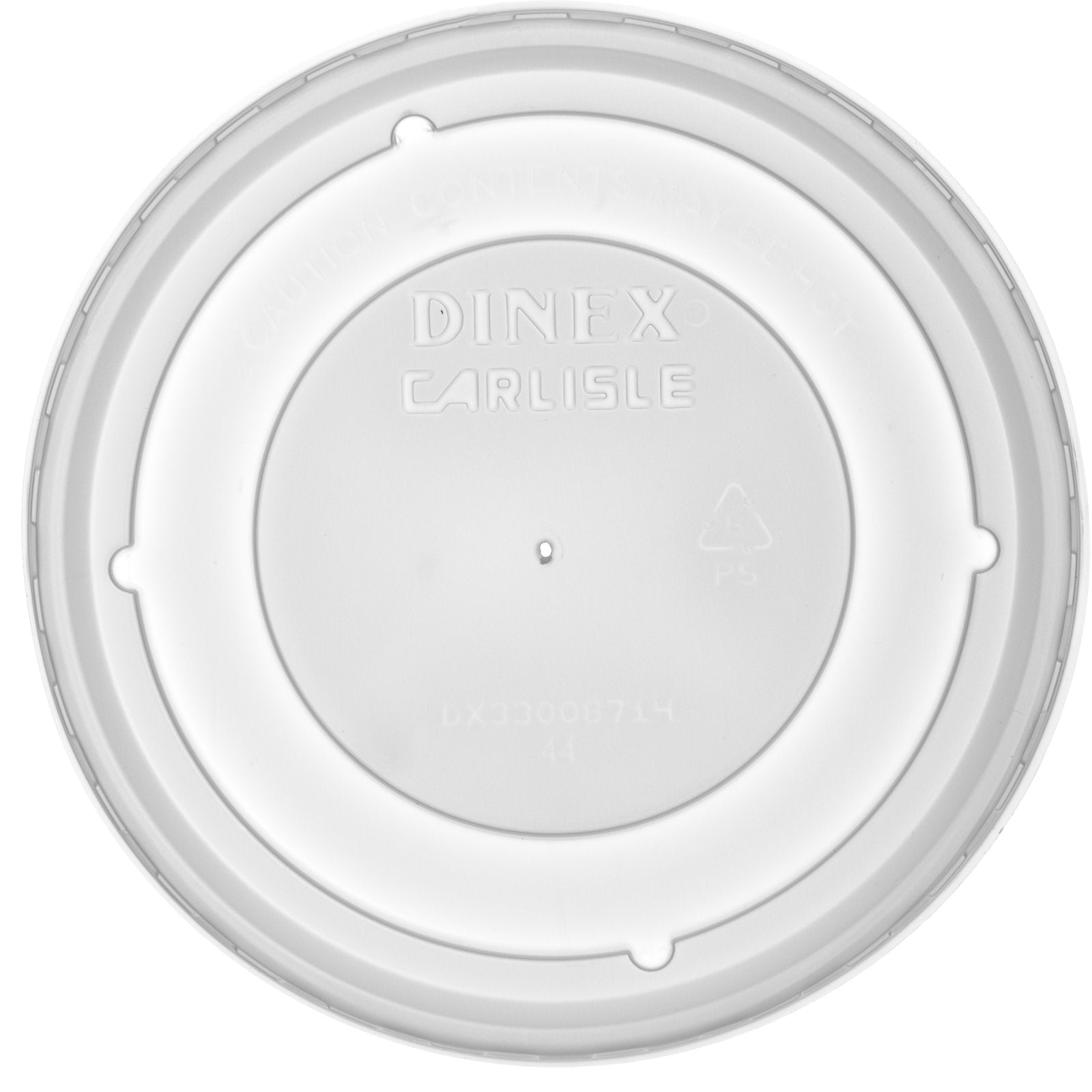 Dinex DX33008714 4.375" Translucent Turnbury Bowl Lid (1000/cs)