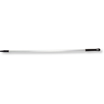Carlisle 40226EC03 60" Black Natural Aluminum Handle with Color-Coded Tip and Hang Up Cap