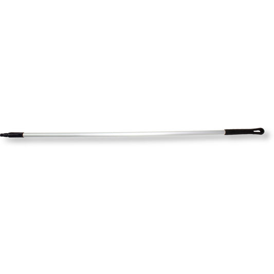 Carlisle 40226EC03 60" Black Natural Aluminum Handle with Color-Coded Tip and Hang Up Cap