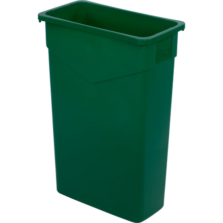 Carlisle 34202309 23 Gallon Green Rectangle Polyethylene TrimLine Waste Container